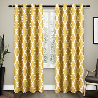Town & Country 2-pack Ironwork Sateen Woven Blackout Window Curtains