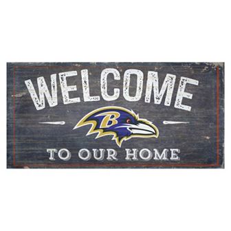 Baltimore Ravens Distress Welcome Sign