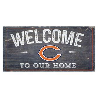 Chicago Bears Distress Welcome Sign