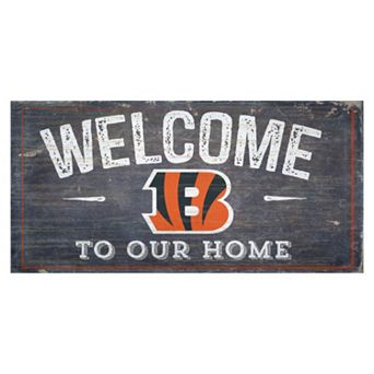 Cincinnati Bengals Distress Welcome Sign