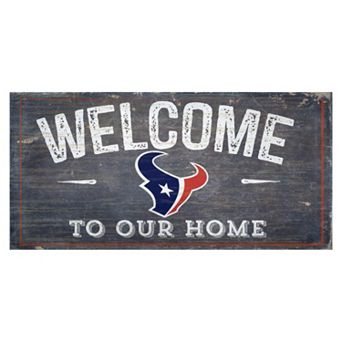 Houston Texans Distress Welcome Sign