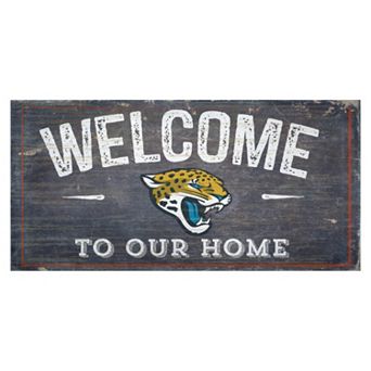 Jacksonville Jaguars Distress Welcome Sign