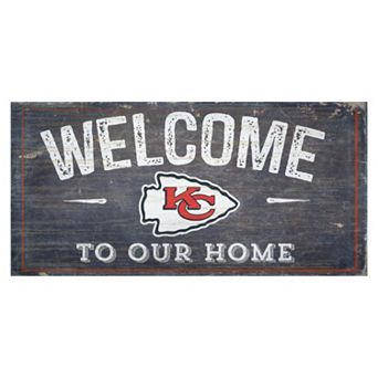 Kansas City Chiefs Distress Welcome Sign
