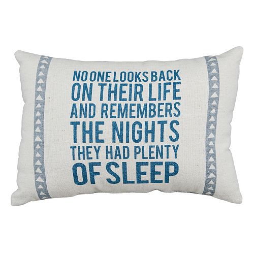 “Plenty Of Sleep” Throw Pillow 2-piece Set