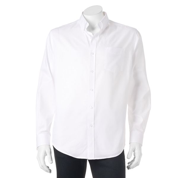 Big & Tall Croft & Barrow Classic-Fit Solid Easy-Care Button-Down Shirt