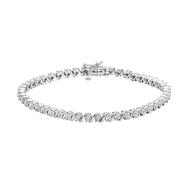 Kohl's sterling silver deals diamond bracelet