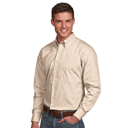 Men's Antigua Dynasty Modern-Fit Solid Button-Down Shirt