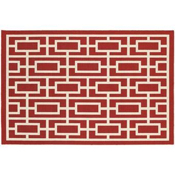 StyleHaven Maritime Blocks & Lines Indoor Outdoor Rug