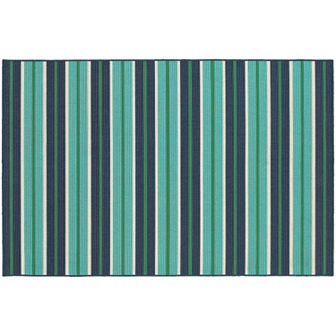 StyleHaven Maritime Linear Stripes Indoor Outdoor Rug