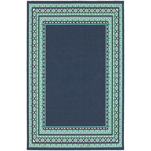 StyleHaven Maritime Bordered Traditional Indoor Outdoor Rug