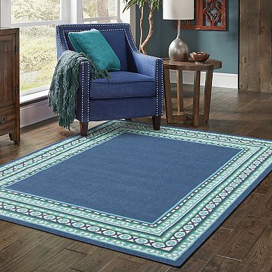 StyleHaven Maritime Bordered Traditional Indoor Outdoor Rug