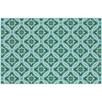 StyleHaven Maritime Botanical Chains Indoor Outdoor Rug