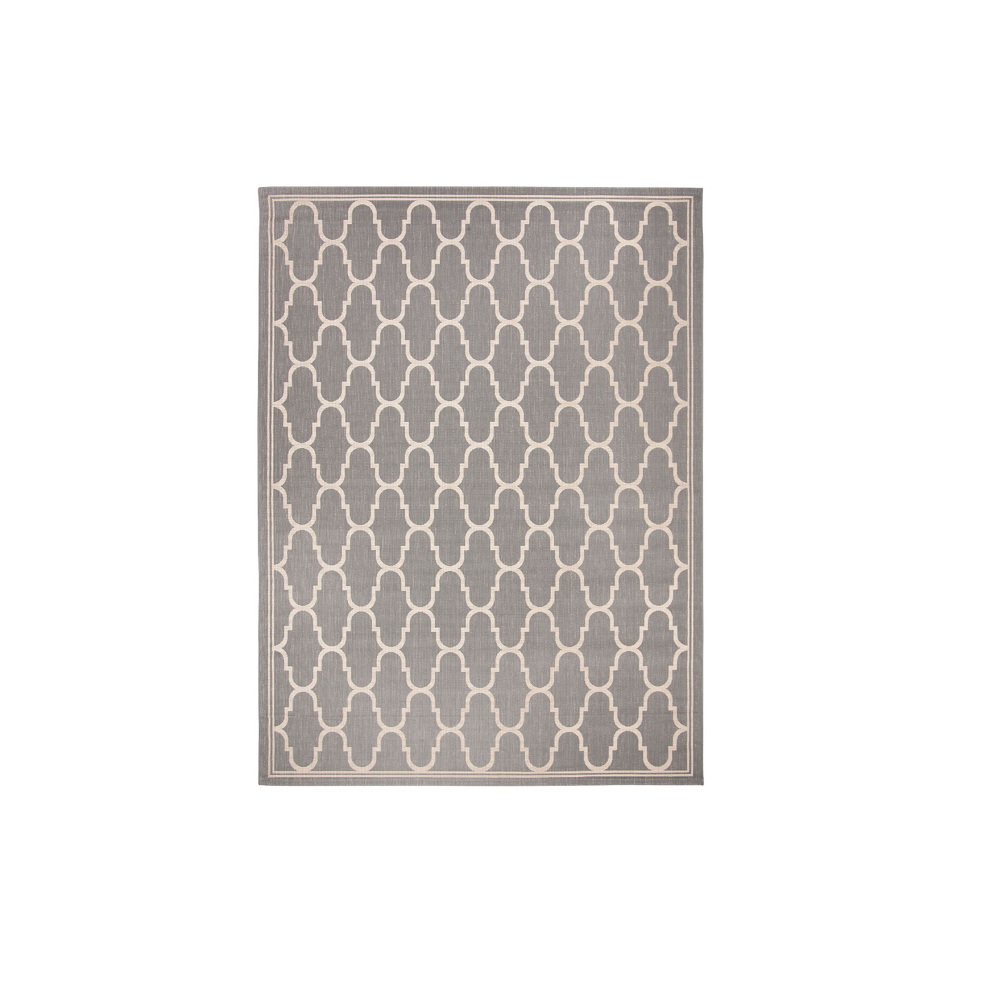 Safavieh Courtyard Harmony Trellis Indoor Outdoor Rug, Grey Beige