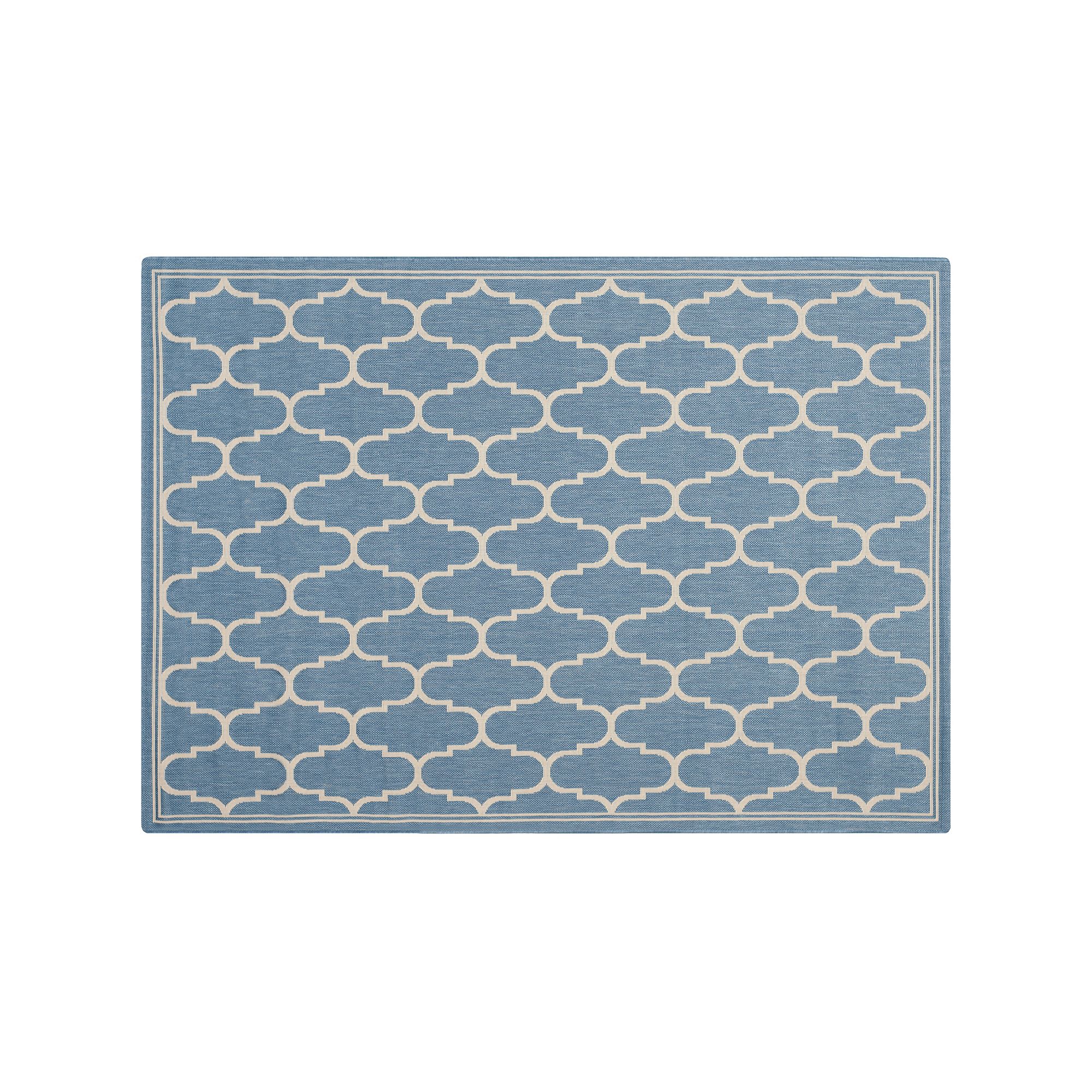 Safavieh Courtyard Harmony Trellis Indoor Outdoor Rug, Blue Beige