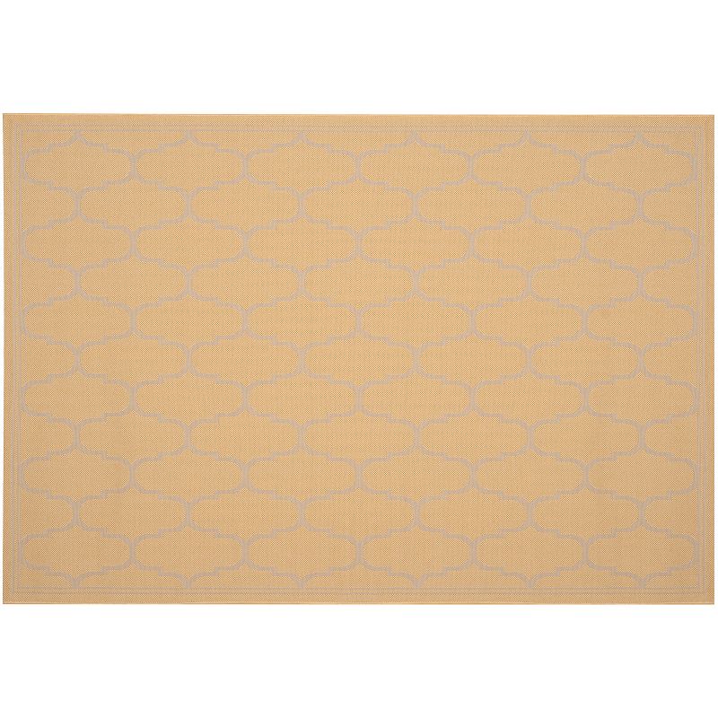 Safavieh Courtyard Harmony Trellis Indoor Outdoor Rug, Yellow, 8X11 Ft