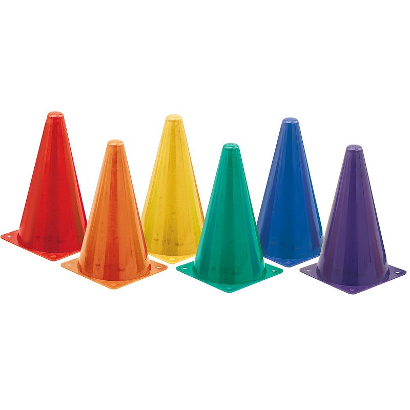 Champion Sports 9-in. High Visibility Multicolor Plastic Cone Set