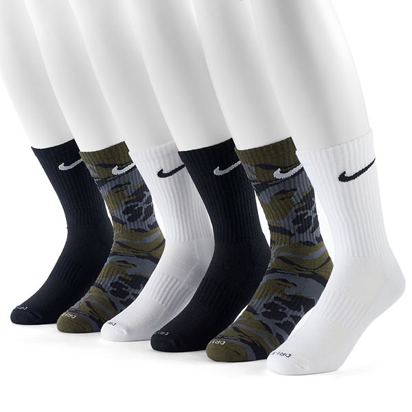 nike men's dri fit crew socks 6 pack