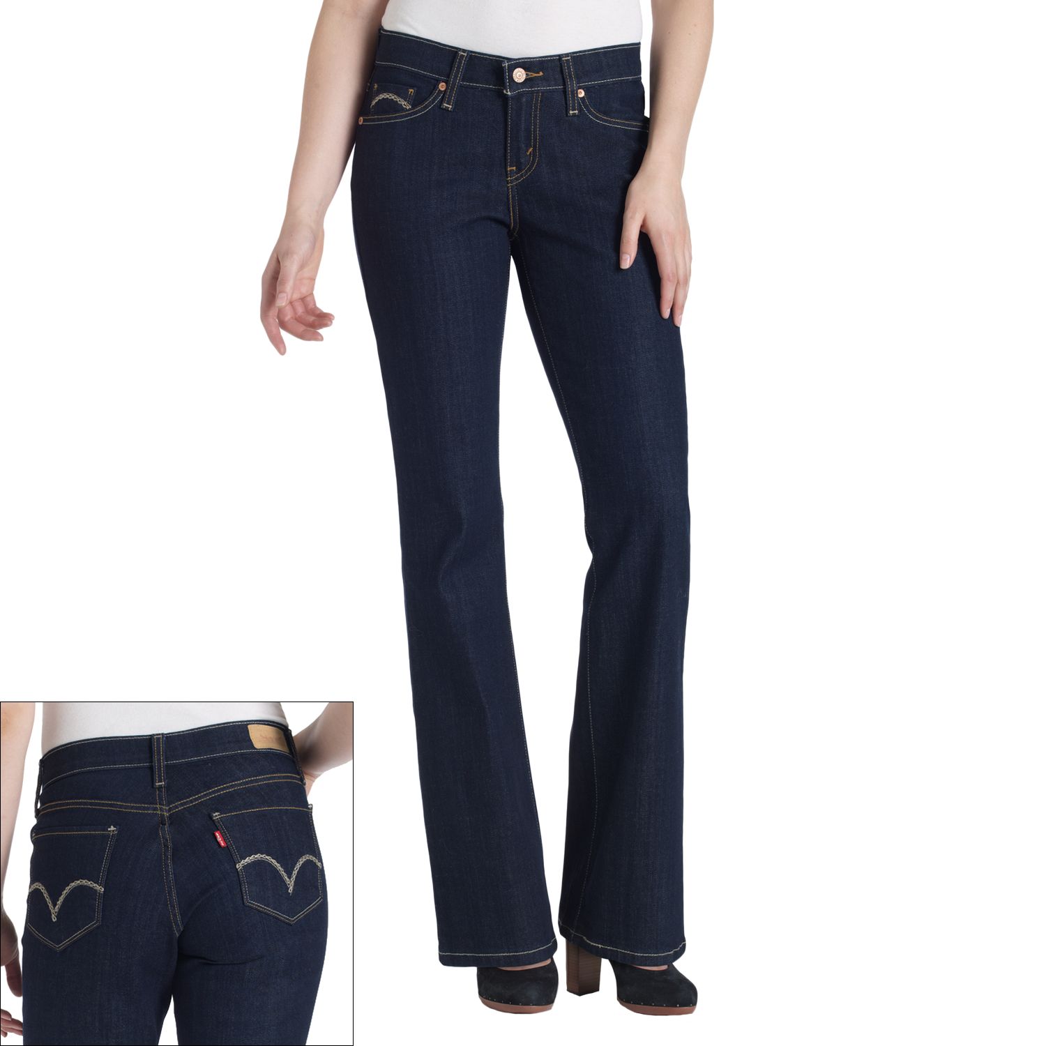 levi's 529 curvy style bootcut jeans