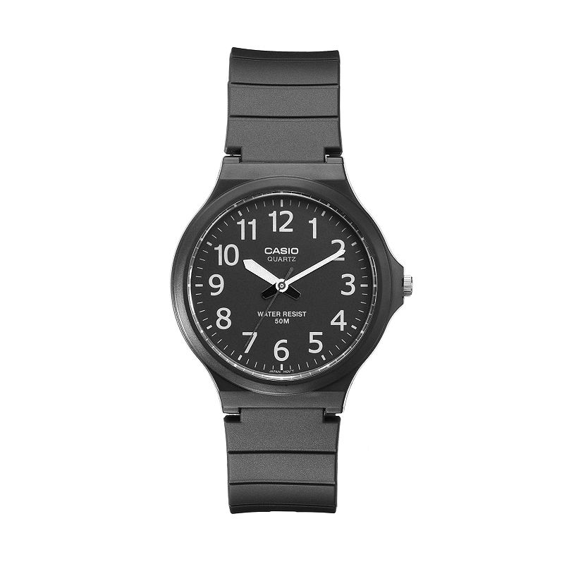 Casio Men's Super Easy Reader Watch, Black White