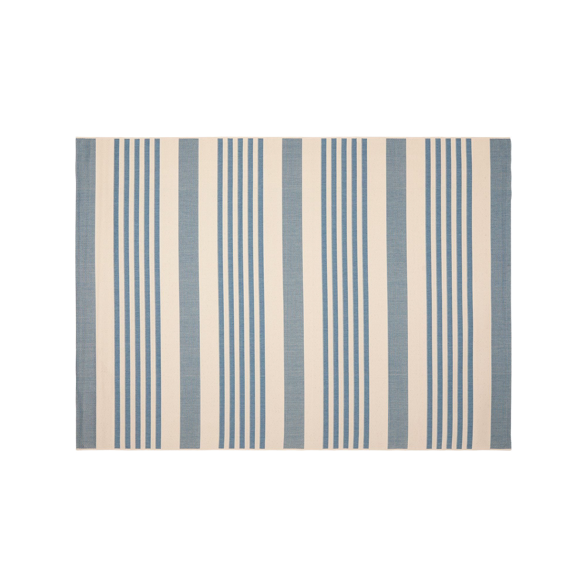 Safavieh Courtyard Stripe Indoor Outdoor Rug, Beige Blue