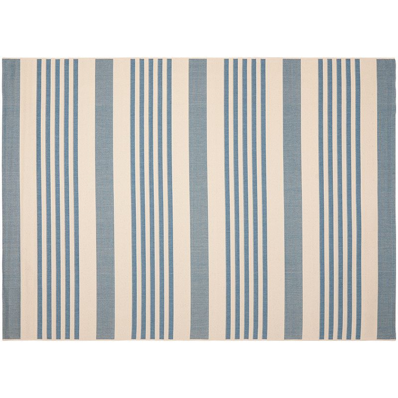 Safavieh Courtyard Stripe Indoor Outdoor Rug, Beig/Green, 2.5X5 Ft