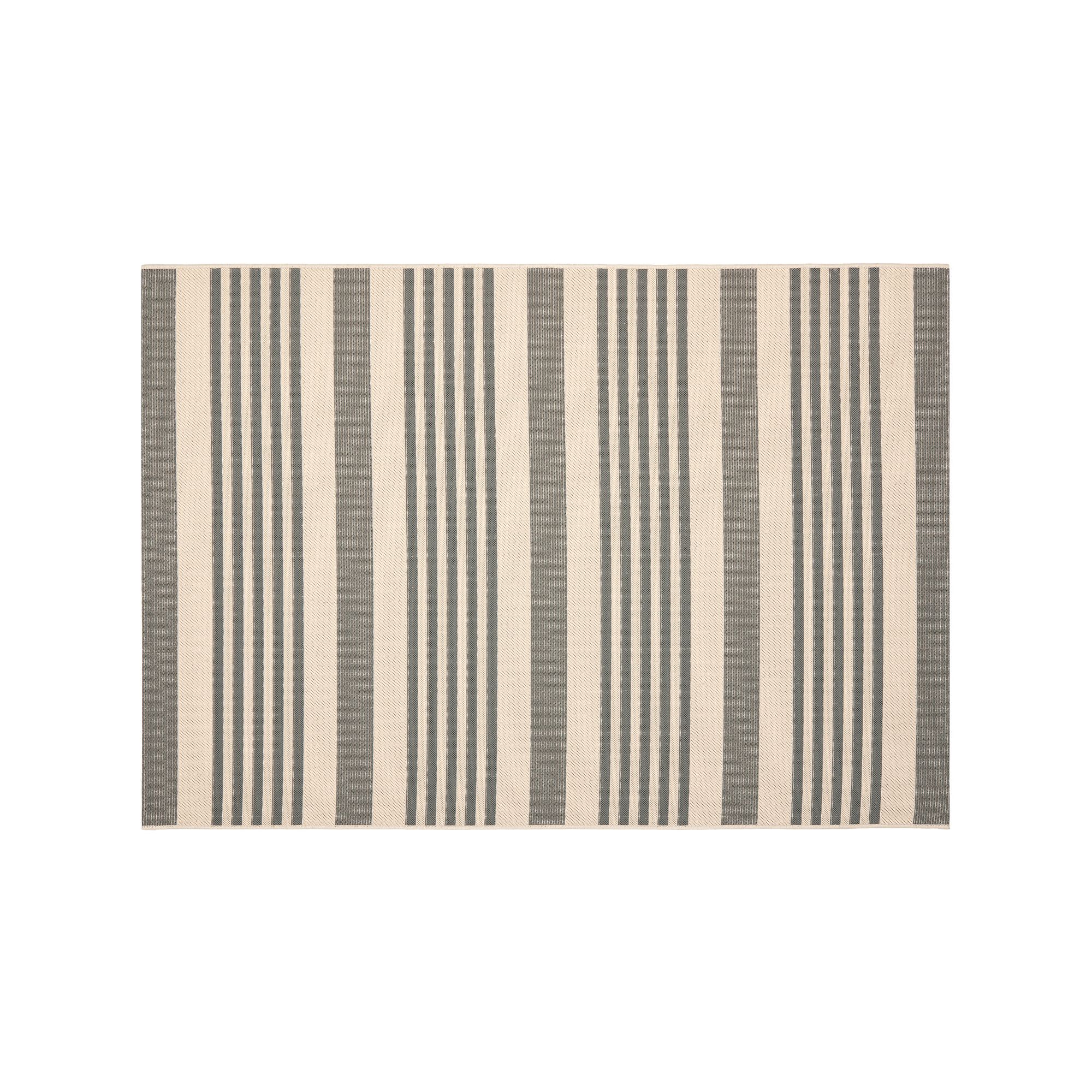 Safavieh Courtyard Stripe Indoor Outdoor Rug, Gray Ivory