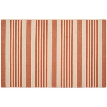 Safavieh Courtyard Stripe Indoor Outdoor Rug