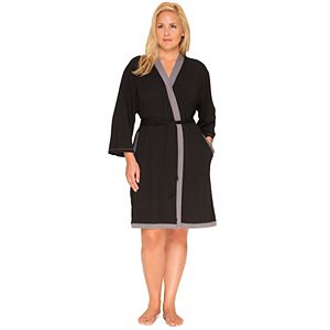 Plus Size Cuddl Duds Pajamas: Essentials Wrap Robe