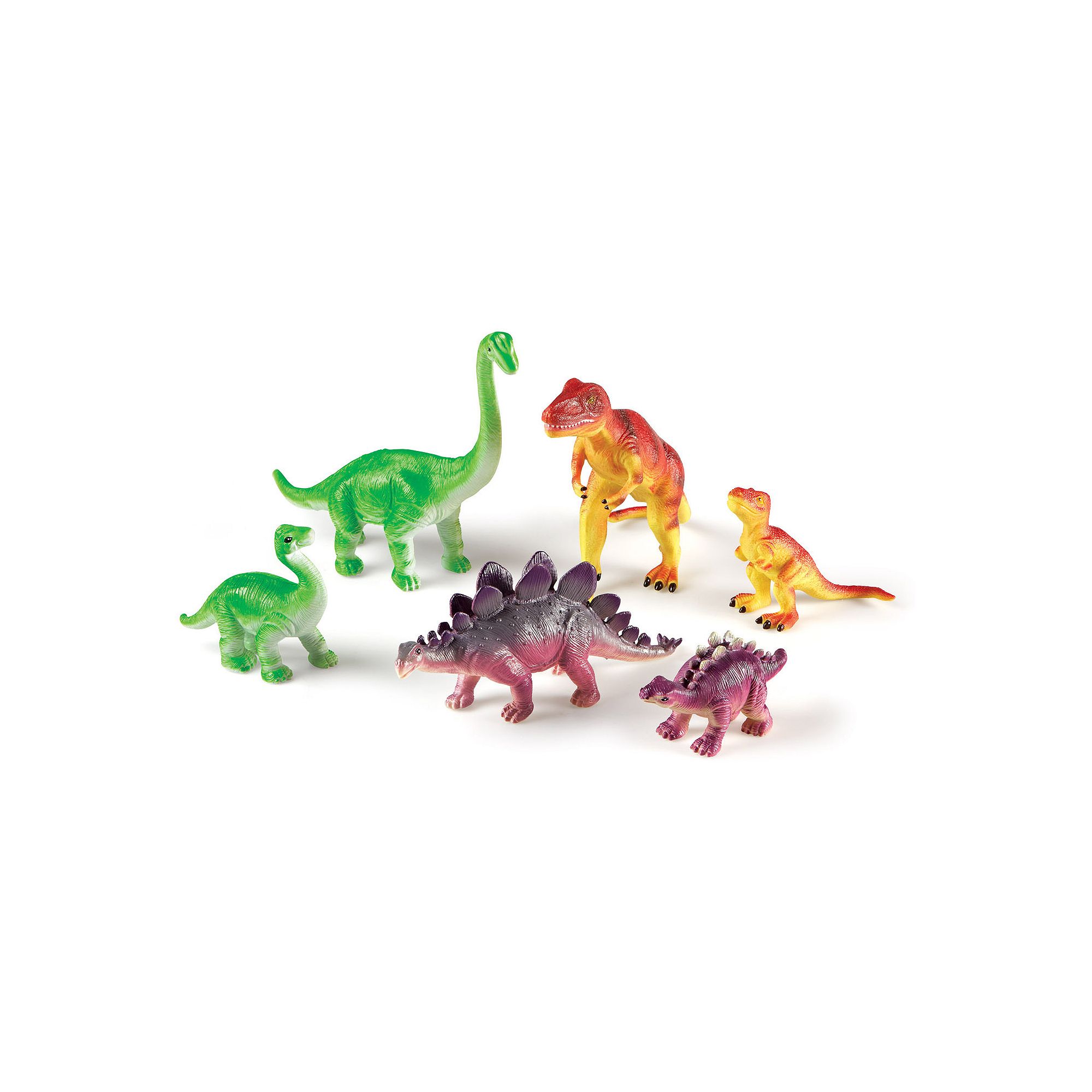 Learning Resources 6-pc. Mommas & Babies Jumbo Dinosaurs, Multicolor