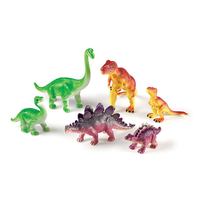 Learning Resources 6-pc. Mommas & Babies Jumbo Dinosaurs, Multicolor