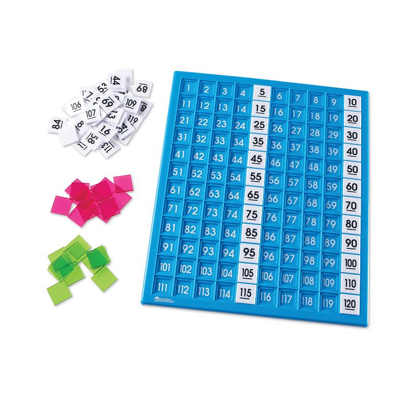 Learning Resources 120-Number Board, Multicolor
