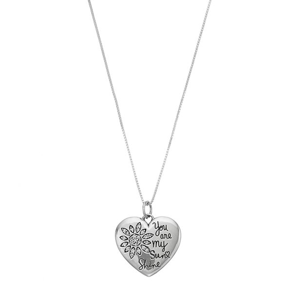 Sterling Silver Necklace Extender with Heart Charm – Sunlight