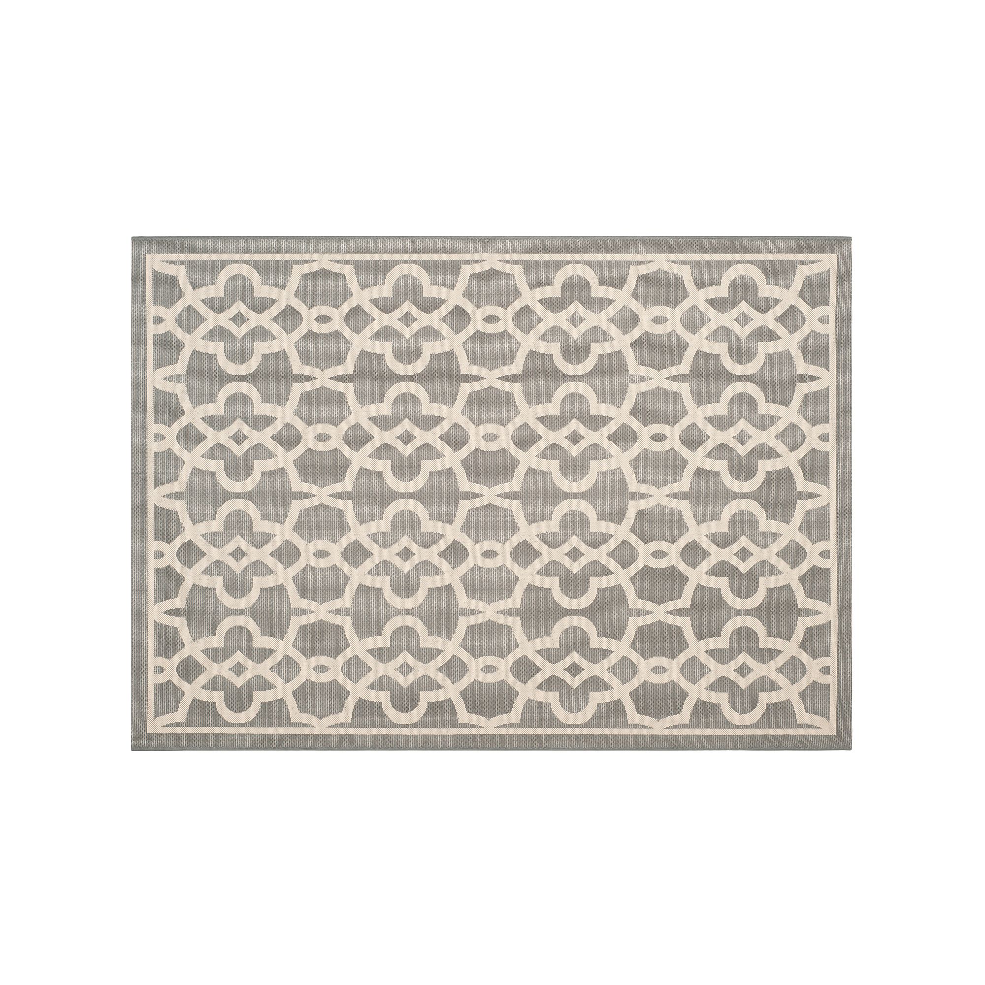 Safavieh Courtyard Links Geometric Indoor Outdoor Rug, Gray Beige