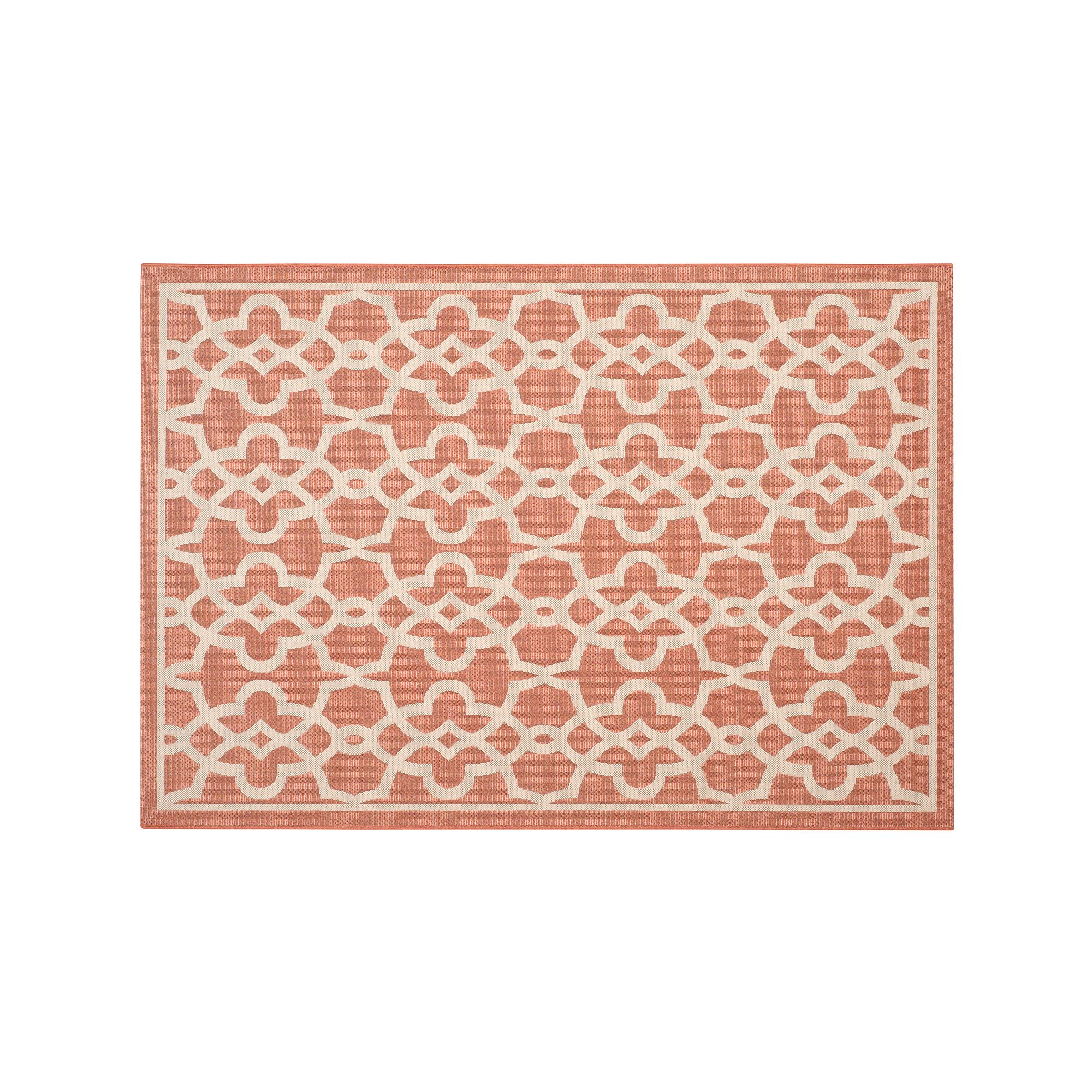 Safavieh Courtyard Links Geometric Indoor Outdoor Rug, Terracotta Beige
