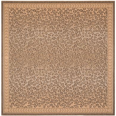 Safavieh Courtyard Leopard Print Indoor Outdoor Rug