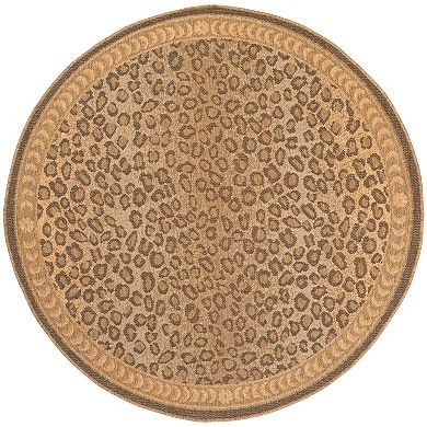 Safavieh Courtyard Leopard Print Indoor Outdoor Rug