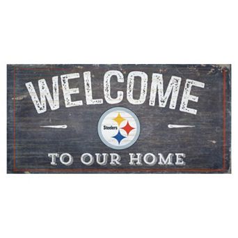 Pittsburgh Steelers Distress Welcome Sign