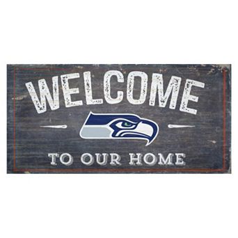 Seattle Seahawks Distress Welcome Sign