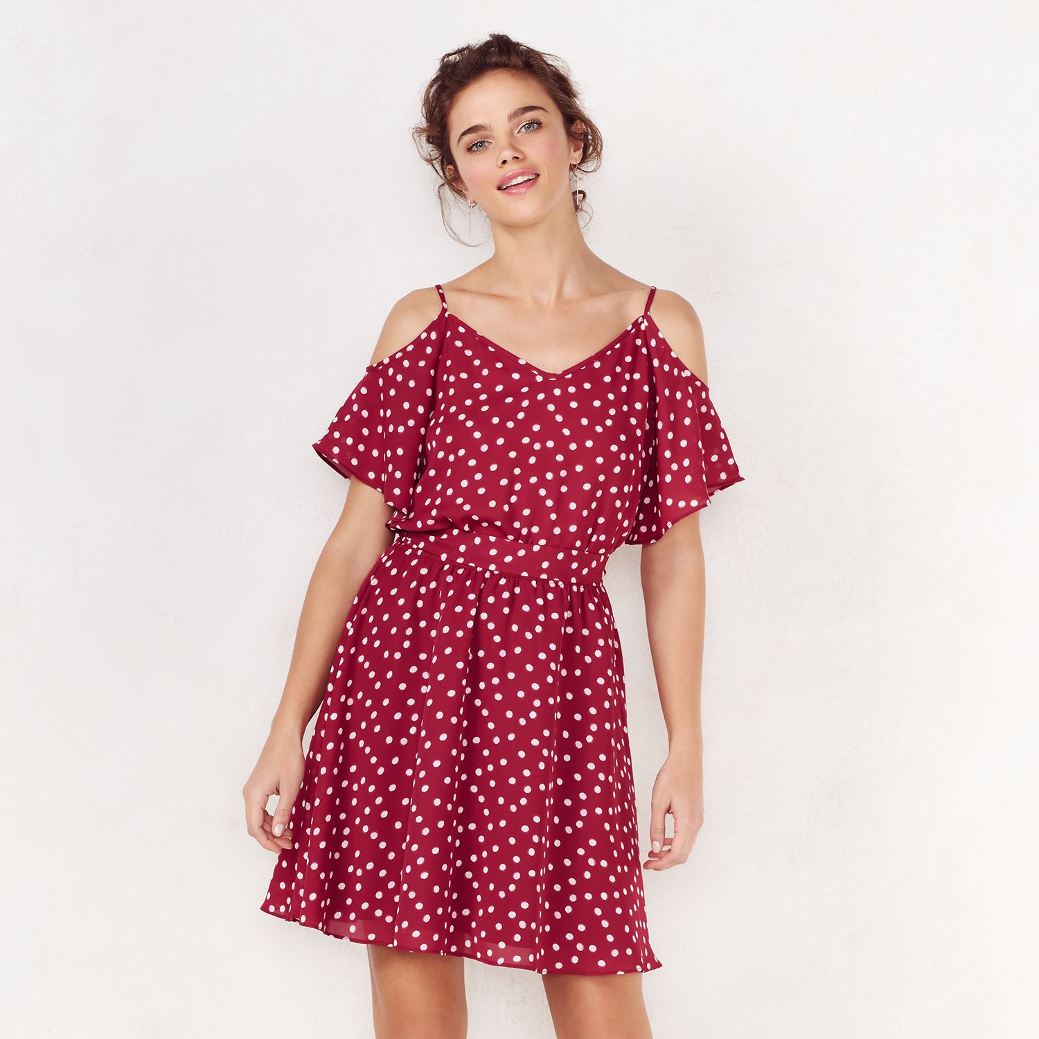 kohls polka dot dress