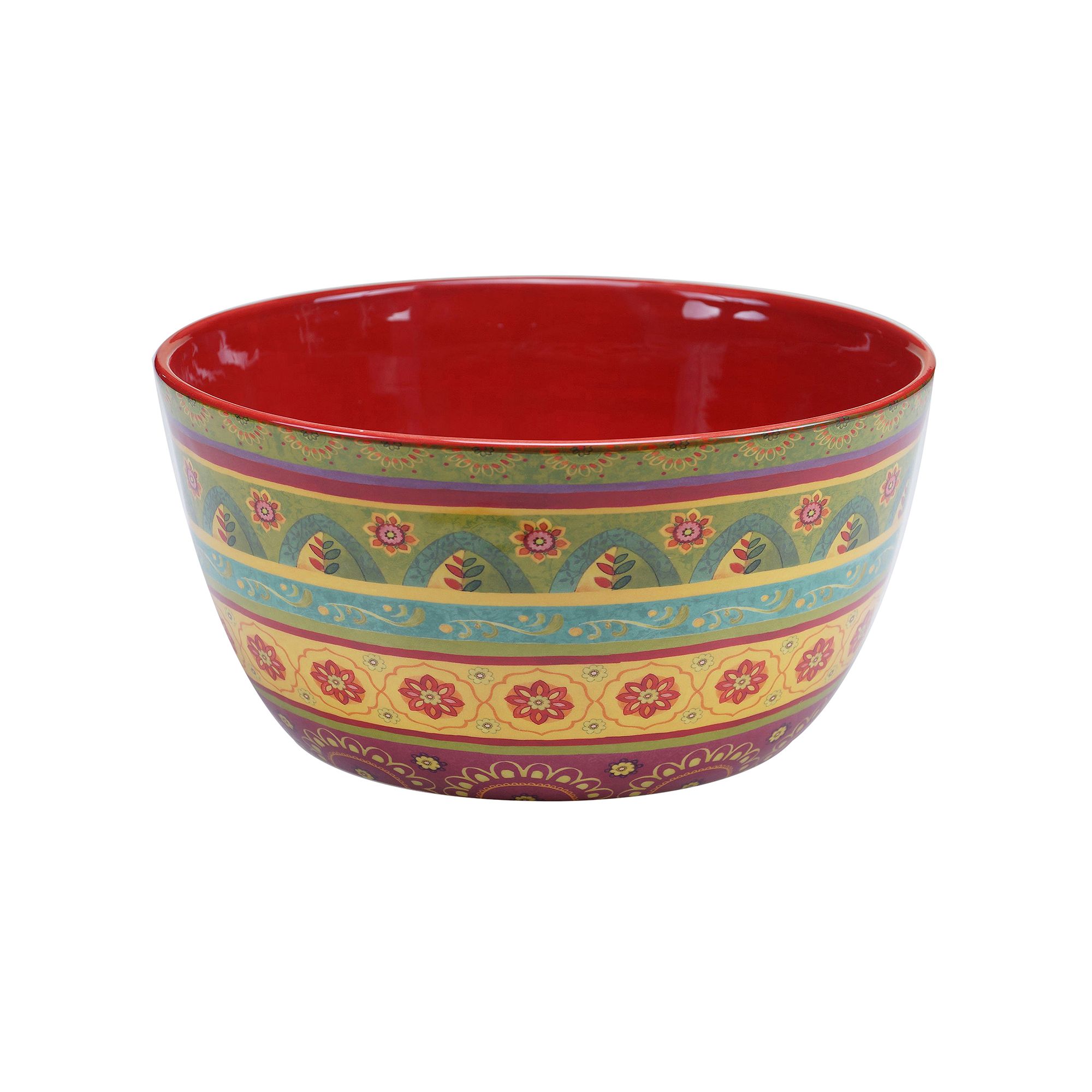 Certified International Tunisian Sunset 11-in. Deep Serving Bowl, Multicolo