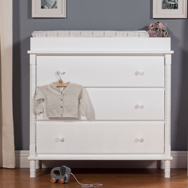 DaVinci Jenny Lind Spindle 3-Drawer Dresser - White