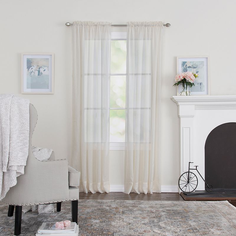 Miller Curtains Preston 63-inch Rod Pocket Sheer Curtain Panel - 52 x 63