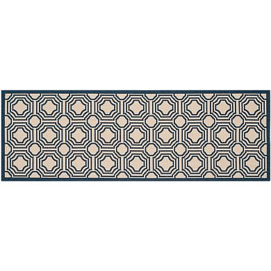 Safavieh Courtyard Geo Indoor Outdoor Rug