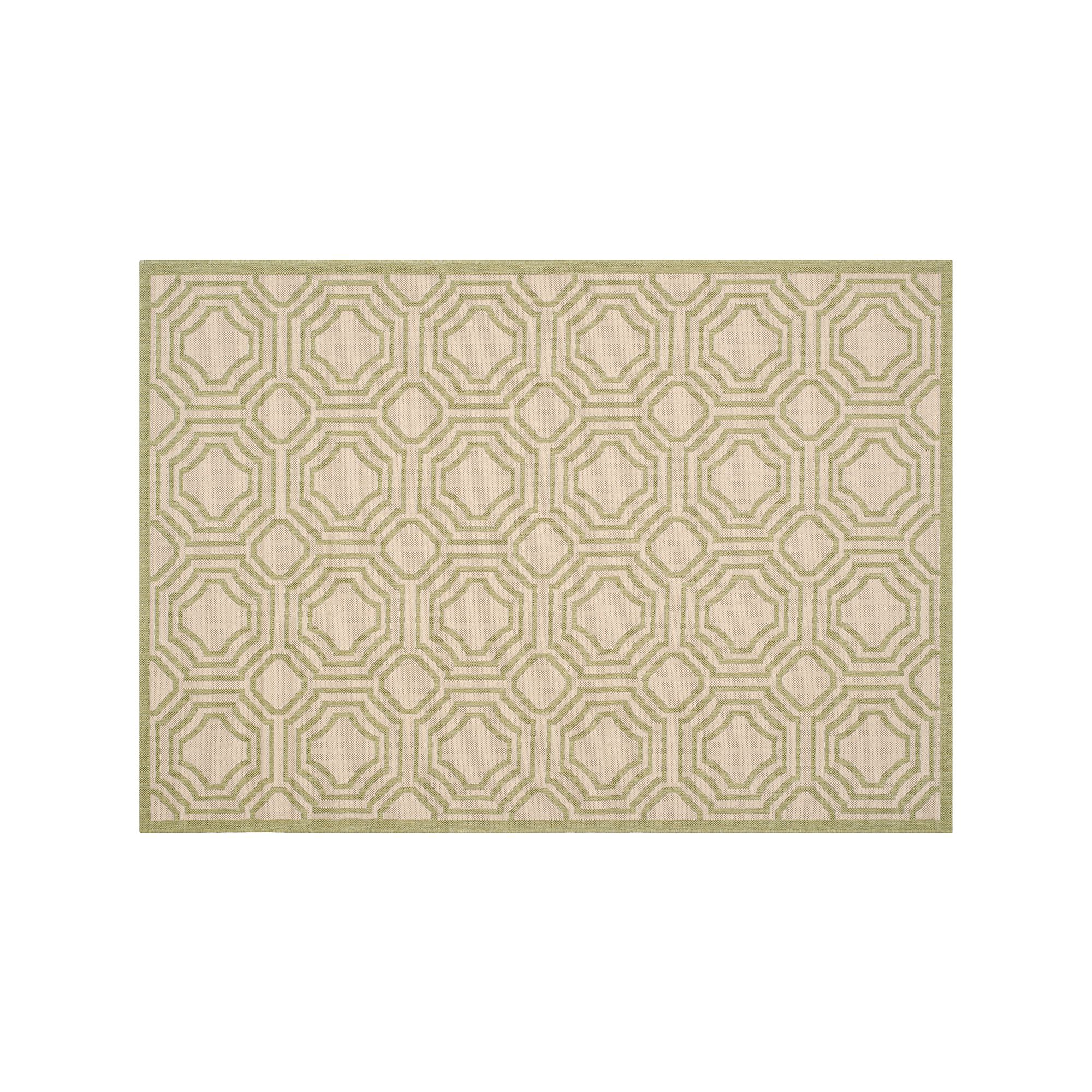 Safavieh Courtyard Geo Indoor Outdoor Rug, Beige Sweet Pea