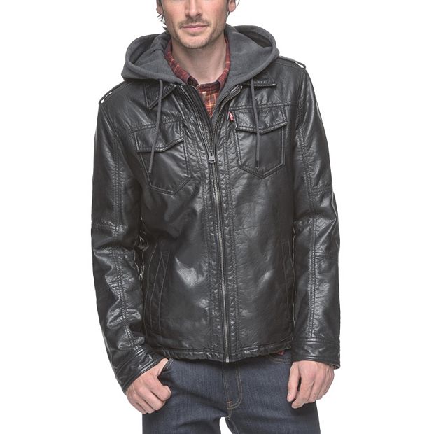 Men's levi's hooded trucker jacket best sale