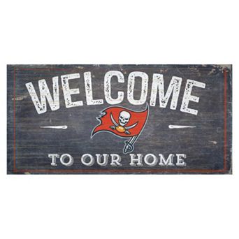 Tampa Bay Buccaneers Distress Welcome Sign