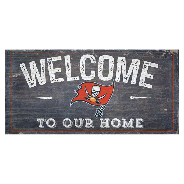 Tampa Bay Buccaneers Distress Welcome Sign