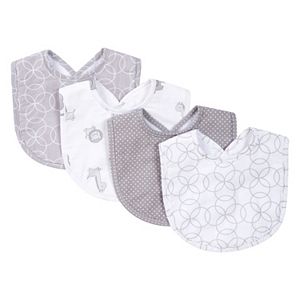 Trend Lab 4-pk. Gray & White Circles Bib Set