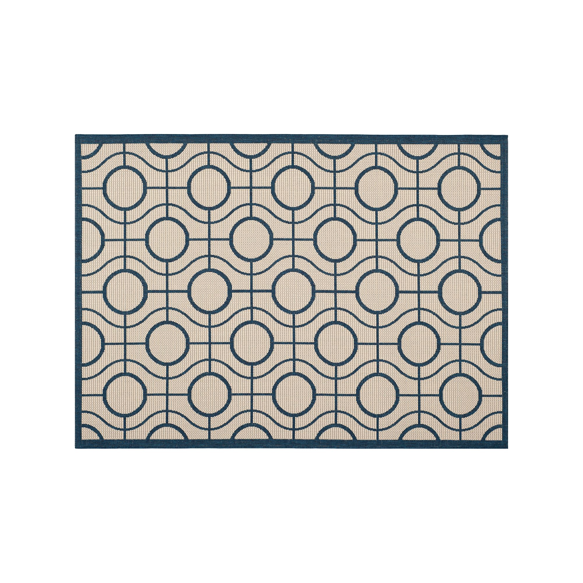 Safavieh Courtyard Galaxy Geometric Indoor Outdoor Rug, Beige Navy