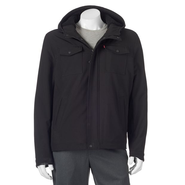 Levi's® Softshell Sherpa-Lined Hooded Performance fashion Jacket